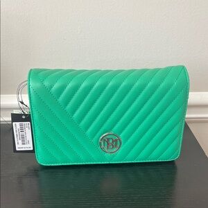 Badgley Mischka Vibrant Green Crossbody Bag
